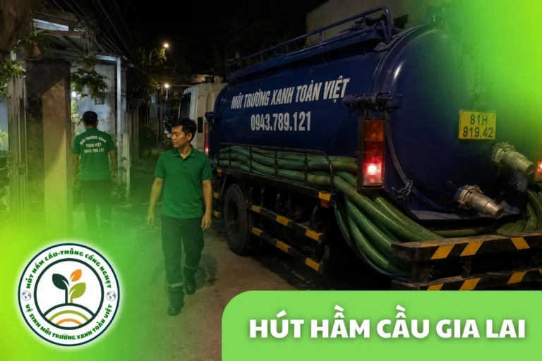 Hút Hầm Cầu Gia Lai Tìm Nắp, Đo Ngăn, Chốt Phiếu Rồi Mới Hút