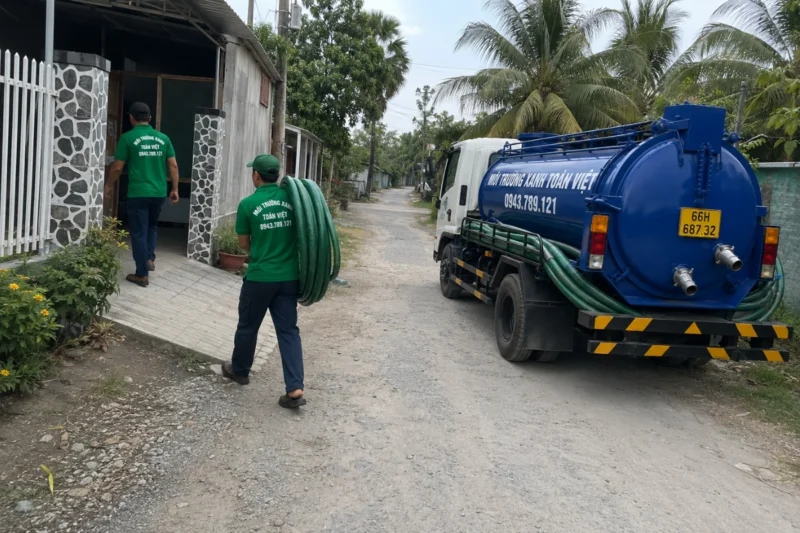 Đội Toàn Việt chuẩn bị phương tiện và đường ống