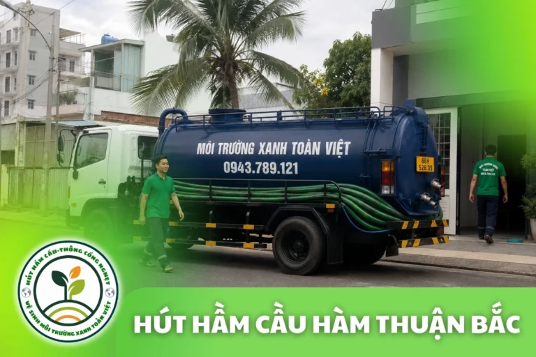 Hút Hầm Cầu Hàm Thuận Bắc theo m³ | 24/7 Gọi Là Có Mặt