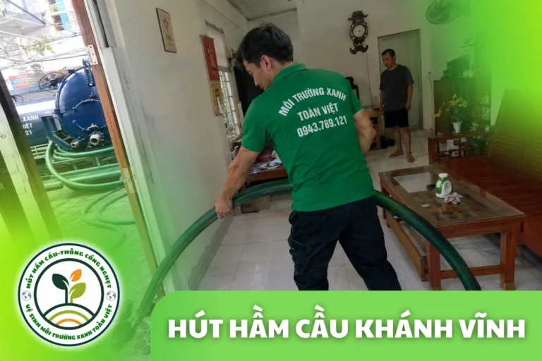 Hút Hầm Cầu Khánh Vĩnh, Tính theo m³, Đến Nơi 30 Phút
