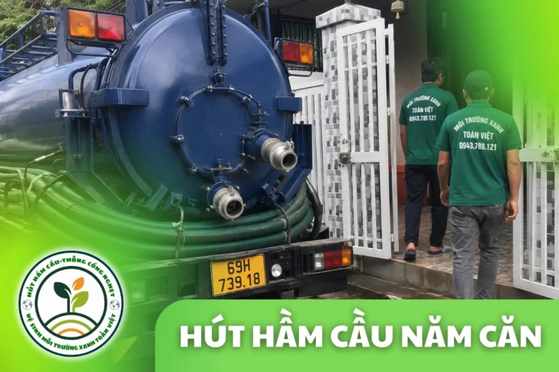 Hút Hầm Cầu Năm Căn Cà Mau – Kiểm Tra Lối Xe Và Đo Khối