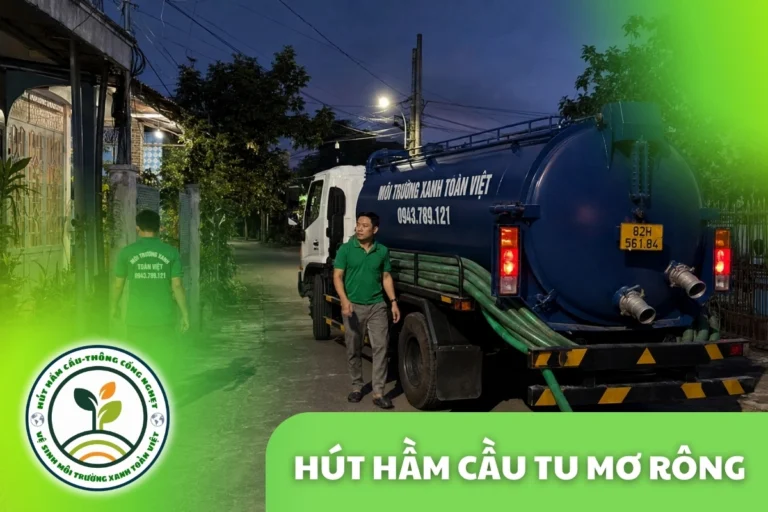 Hút Hầm Cầu Tu Mơ Rông Kon Tum 24/7, theo m³ Và Khối