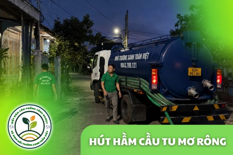 Hút Hầm Cầu Tu Mơ Rông Kon Tum 24/7, theo m³ Và Khối