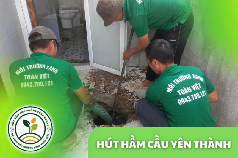 Hút Hầm Cầu Yên Thành, theo m³ Hoặc Khối | 0943.789.121