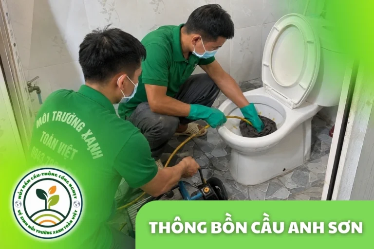 Thông Bồn Cầu Anh Sơn 24/7 | Báo Giá Trước Khi Làm