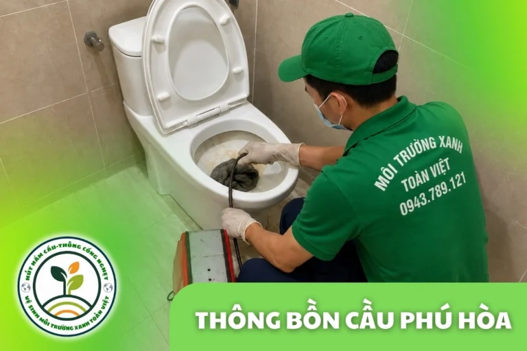 Thông Bồn Cầu Phú Hòa 24/7 | Kiểm Tra Xả Yếu, Trào Ngược