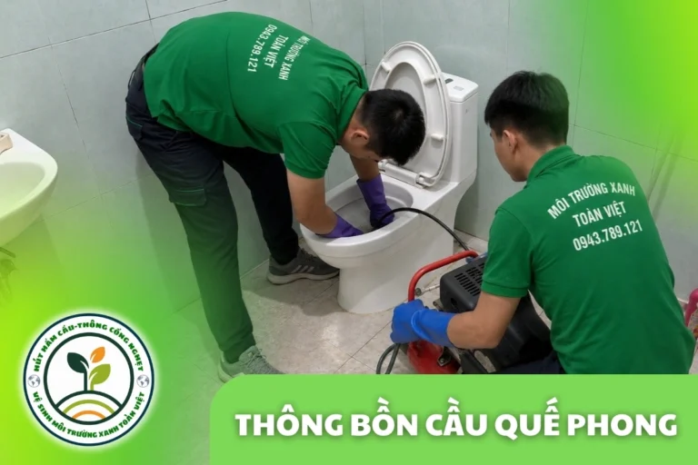 Thông Bồn Cầu Quế Phong 24/7 | Kiểm Tra Xả Yếu, Trào Ngược