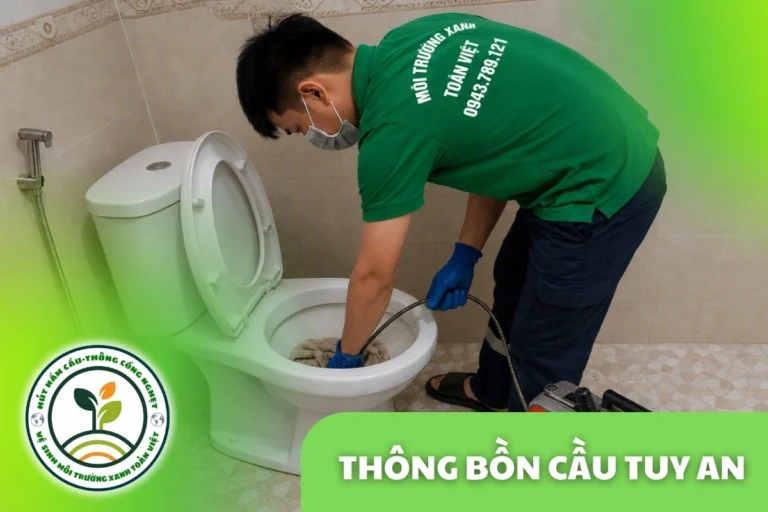 Thông Bồn Cầu Tuy An 24/7 | Báo Giá Trước Khi Làm