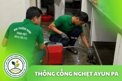 Thông Cống Nghẹt Ayun Pa | Xử Lý Bùn Và Nước Trào