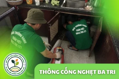 Thông Cống Nghẹt Ba Tri Bến Tre – Xử Lý Bùn Và Nước Trào