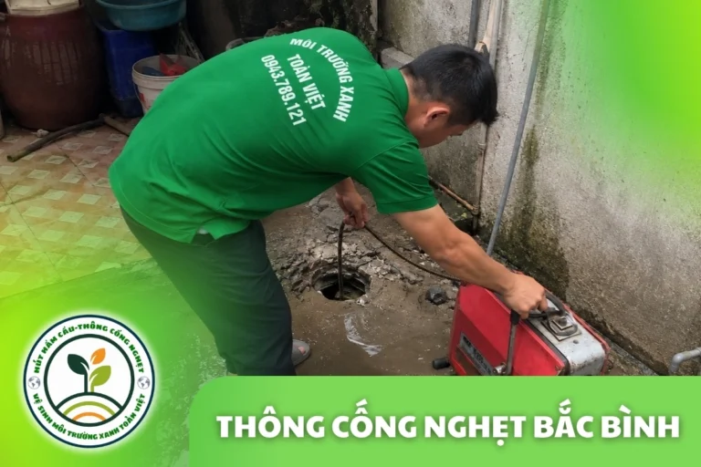 Thông Cống Nghẹt Bắc Bình | Xử Lý Bùn Và Nước Trào