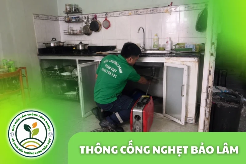 Thông Cống Nghẹt Bảo Lâm | Xử Lý Bùn Và Nước Trào