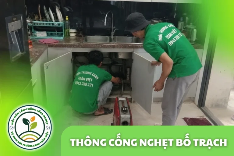 Thông Cống Nghẹt Bố Trạch | Xử Lý Bùn Và Nước Trào