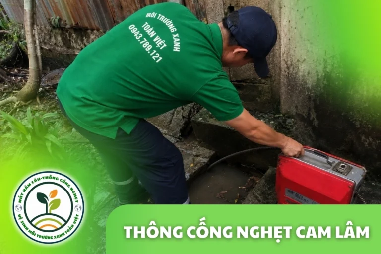 Thông Cống Nghẹt Cam Lâm | Xử Lý Bùn Và Nước Trào