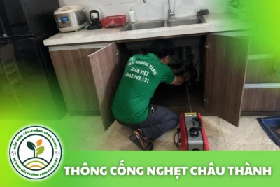 Thông Cống Nghẹt Châu Thành Bến Tre – Xử Lý Bùn Và Nước Trào
