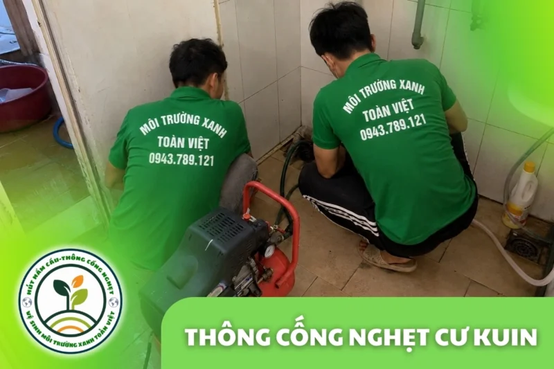 Thông Cống Nghẹt Cư Kuin | Xử Lý Bùn Và Nước Trào