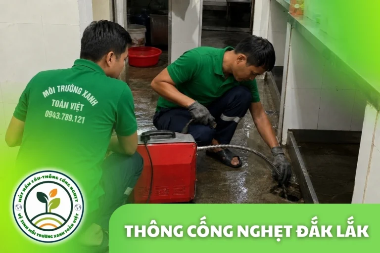 Thông Cống Nghẹt Đắk Lắk | Xử Lý Bùn Và Nước Trào