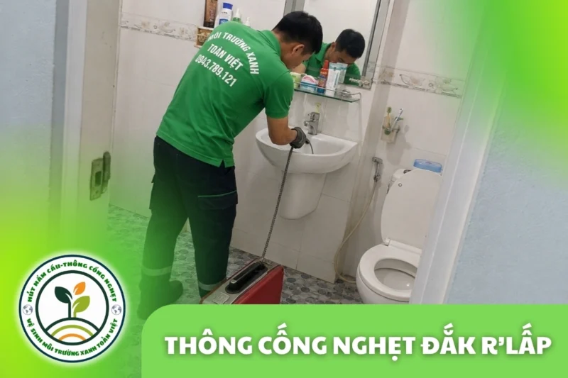 Thông Cống Nghẹt Đắk R’lấp | Xử Lý Bùn Và Nước Trào