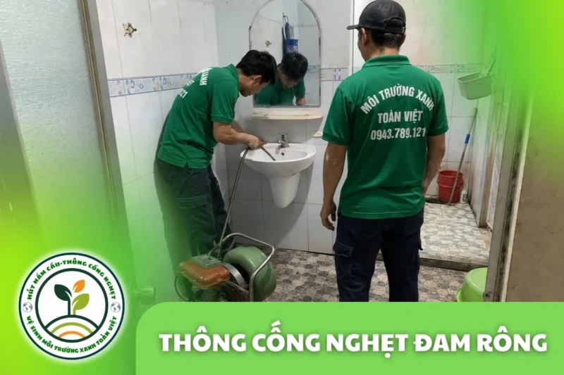 Thông Cống Nghẹt Đam Rông | Xử Lý Bùn Và Nước Trào