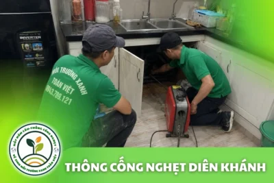 Thông Cống Nghẹt Diên Khánh | Xử Lý Bùn Và Nước Trào