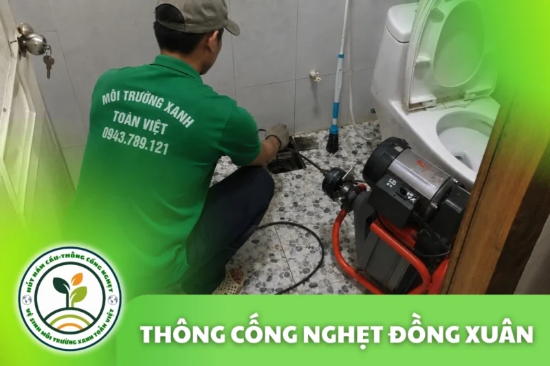 Thông Cống Nghẹt Đồng Xuân | Xử Lý Bùn Và Nước Trào
