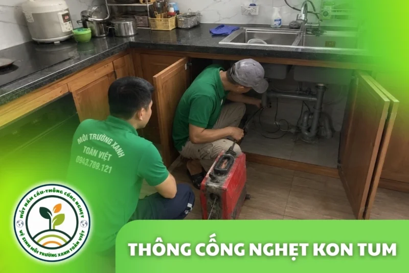Thông Cống Nghẹt Kon Tum | Xử Lý Bùn Và Nước Trào