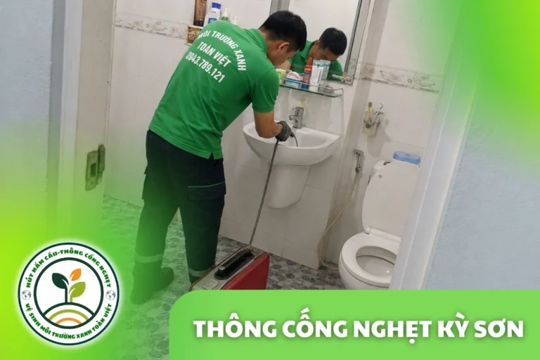 Thông Cống Nghẹt Kỳ Sơn, Nghệ An | Xử Lý Bùn Và Nước Trào