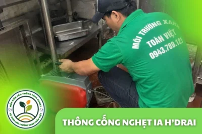 Thông Cống Nghẹt Ia H’Drai | Xử Lý Bùn Và Nước Trào