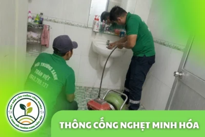Thông Cống Nghẹt Minh Hóa | Xử Lý Bùn Và Nước Trào