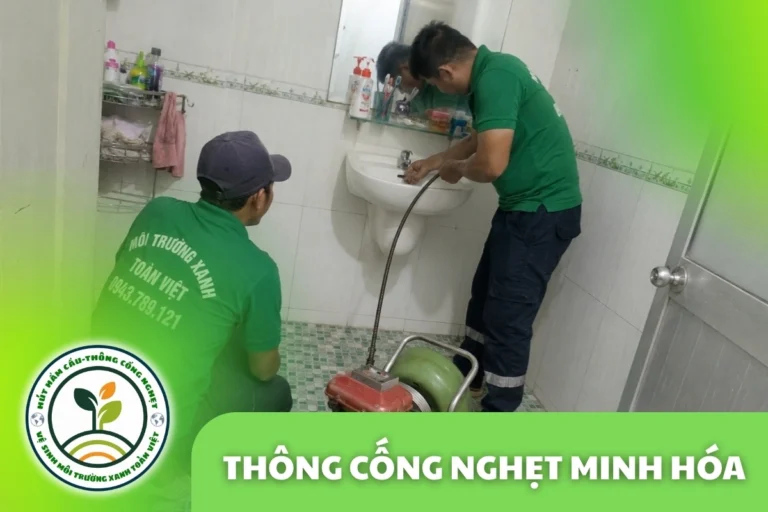 Thông Cống Nghẹt Minh Hóa | Xử Lý Bùn Và Nước Trào