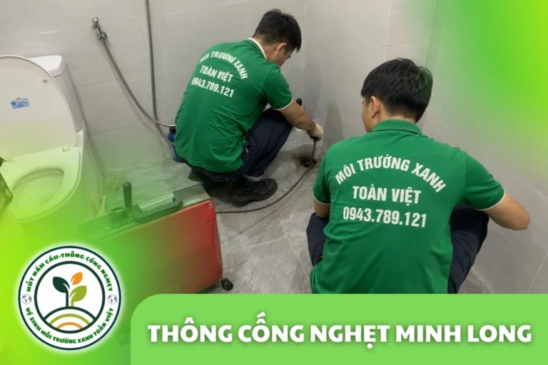 Thông Cống Nghẹt Minh Long | Xử Lý Bùn Và Nước Trào