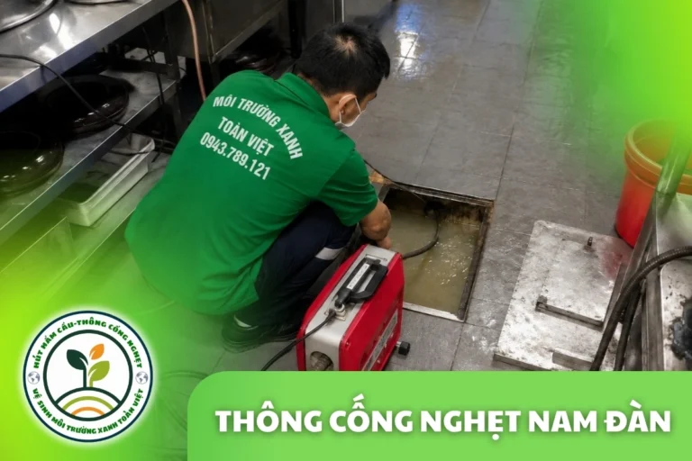 Thông Cống Nghẹt Nam Đàn, Nghệ An | Xử Lý Bùn Và Nước Trào