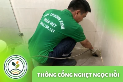 Thông Cống Nghẹt Ngọc Hồi | Xử Lý Bùn Và Nước Trào