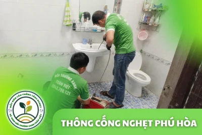 Thông Cống Nghẹt Phú Hòa | Xử Lý Bùn Và Nước Trào