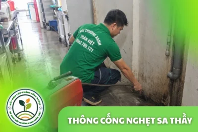 Thông Cống Nghẹt Sa Thầy | Xử Lý Bùn Và Nước Trào