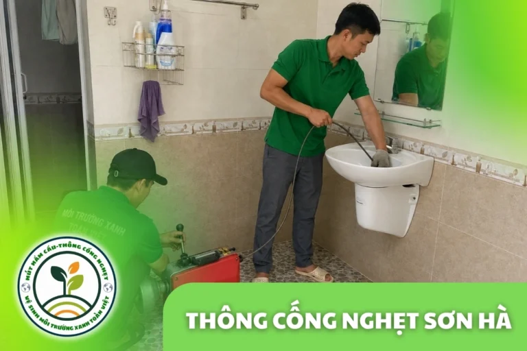 Thông Cống Nghẹt Sơn Hà | Xử Lý Bùn Và Nước Trào