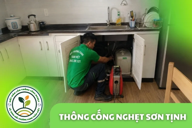 Thông Cống Nghẹt Sơn Tịnh | Xử Lý Bùn Và Nước Trào