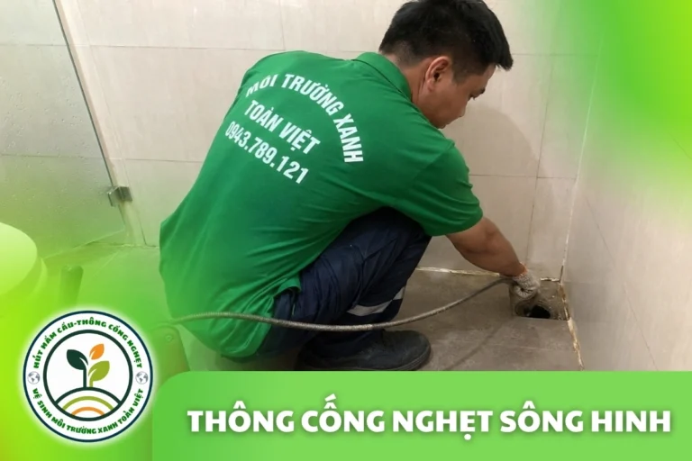 Thông Cống Nghẹt Sông Hinh | Xử Lý Bùn Và Nước Trào