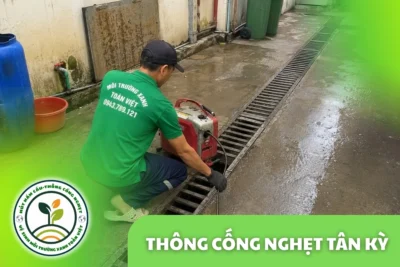 Thông Cống Nghẹt Tân Kỳ, Nghệ An | Xử Lý Bùn Và Nước Trào