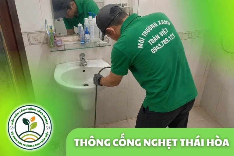 Thông Cống Nghẹt Thái Hòa, Nghệ An | Xử Lý Bùn Và Nước Trào