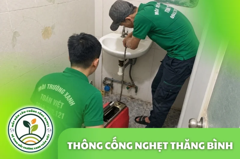 Thông Cống Nghẹt Thăng Bình | Xử Lý Bùn Và Nước Trào