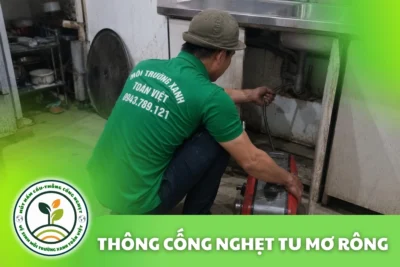 Thông Cống Nghẹt Tu Mơ Rông | Xử Lý Bùn Và Nước Trào