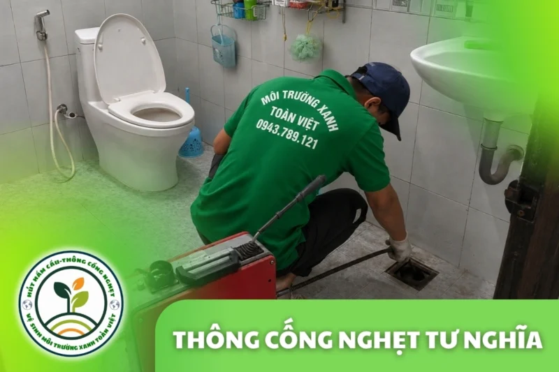 Thông Cống Nghẹt Tư Nghĩa | Xử Lý Bùn Và Nước Trào