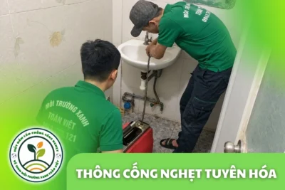 Thông Cống Nghẹt Tuyên Hóa | Xử Lý Bùn Và Nước Trào