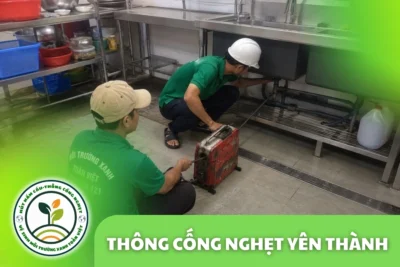 Thông Cống Nghẹt Yên Thành, Nghệ An | Xử Lý Bùn Và Nước Trào