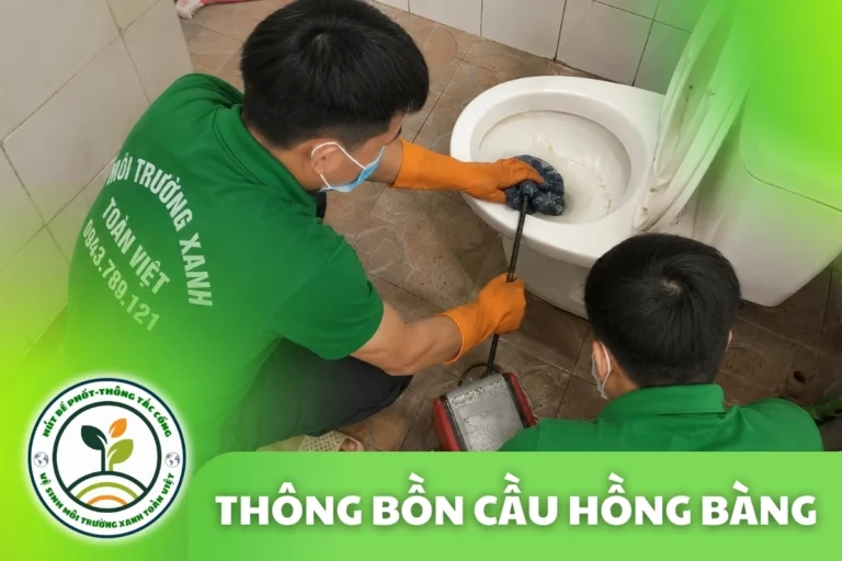 Thông Tắc Bồn Cầu Tại Hồng Bàng Hải Phòng 24/7, Thợ Đến