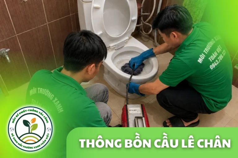 Thông Tắc Bồn Cầu Tại Lê Chân Hải Phòng 24/7, Thợ Đến