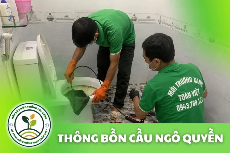Thông Tắc Bồn Cầu Tại Ngô Quyền Hải Phòng 24/7, Thợ Đến