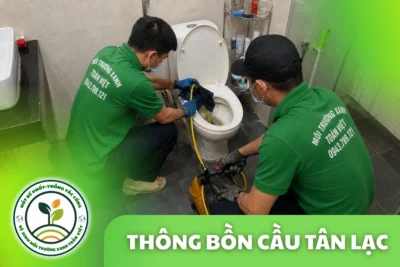 Thông Tắc Bồn Cầu Tại Tân Lạc 24/7, Quán Ven QL6 Gọi Là Đi
