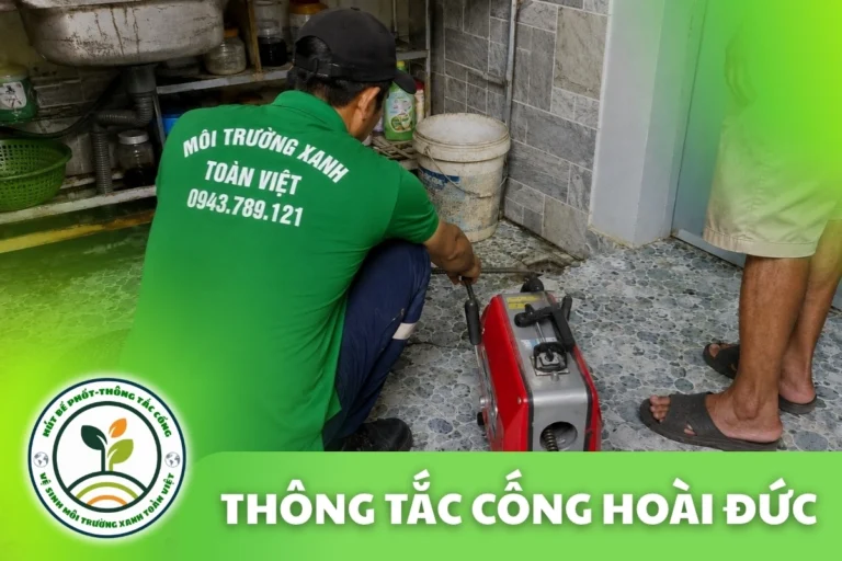 Thông Tắc Cống Hoài Đức Hà Nội – Xử Lý Mỡ Làng Nghề